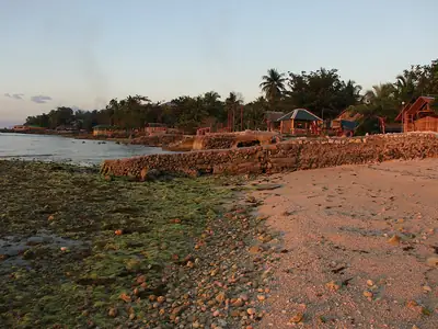 Samboan coast at sunset